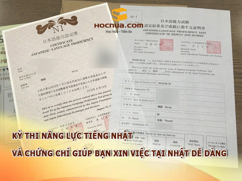 Kỳ thi năng lực tiếng Nhật và chứng chỉ giúp bạn xin việc tại Nhật dễ dàng