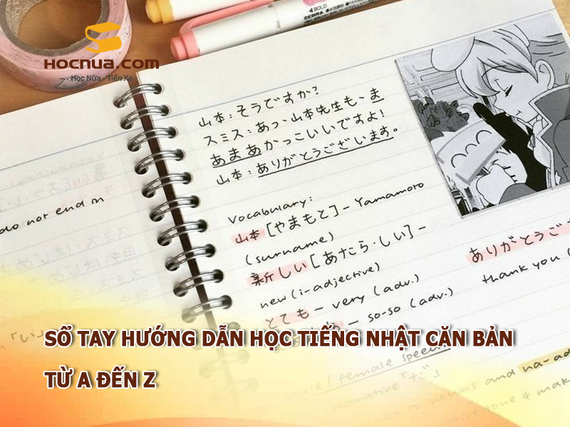 Sổ tay hướng dẫn học tiếng Nhật căn bản từ A đến Z