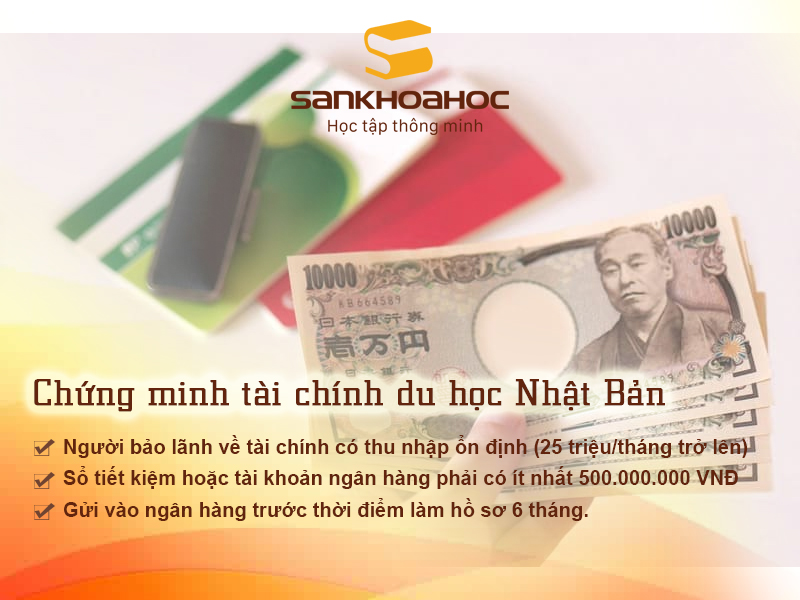 Chứng minh tài chính du học Nhât Bản