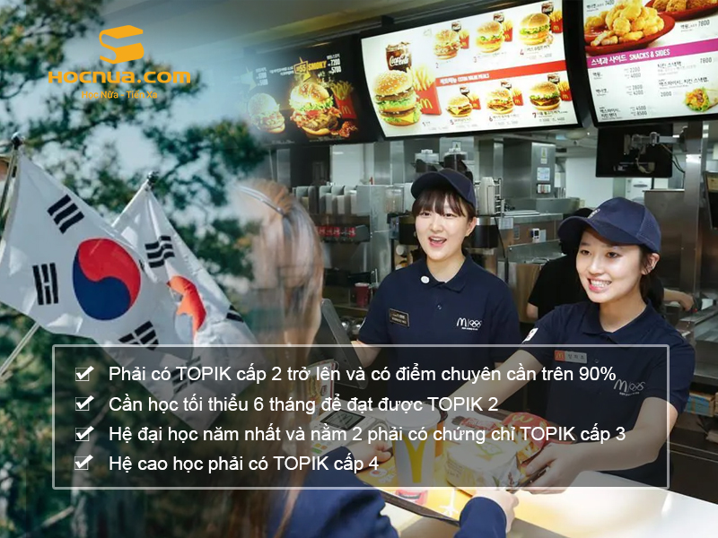 Quy định việc làm thêm hàn quốc