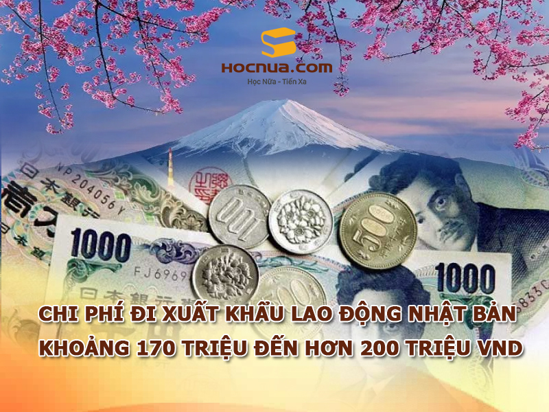 Chi phí đi xuất khẩu lao động Nhật Bản
