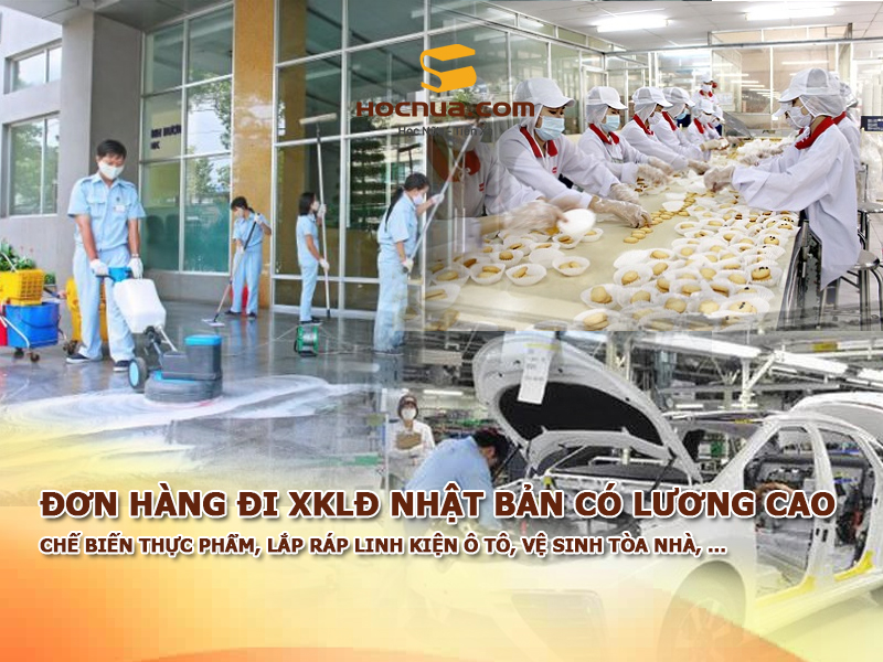 Đơn hàng đi XKLĐ Nhật Bản có lương cao