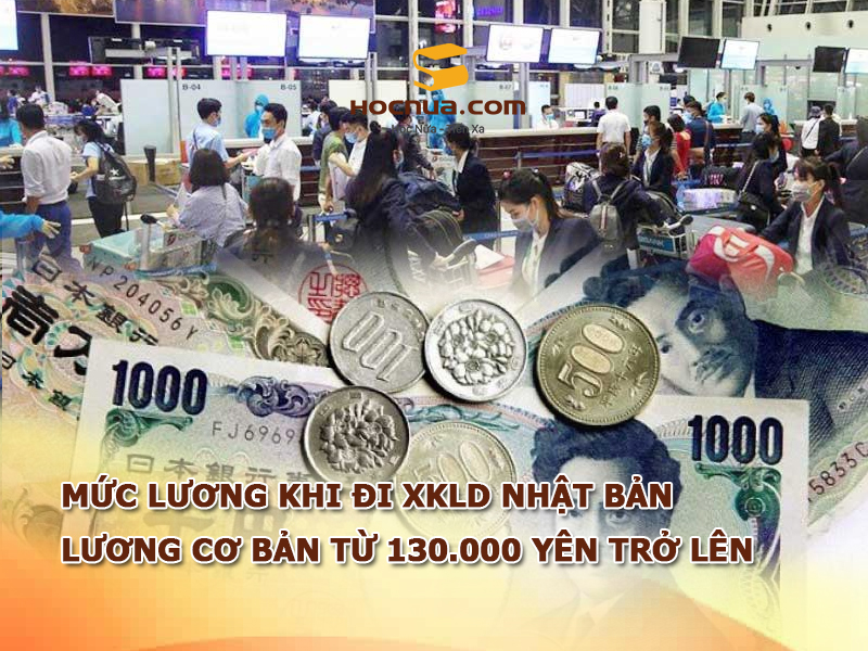 Mức lương cơ bản khi đi XKLD Nhật Bản