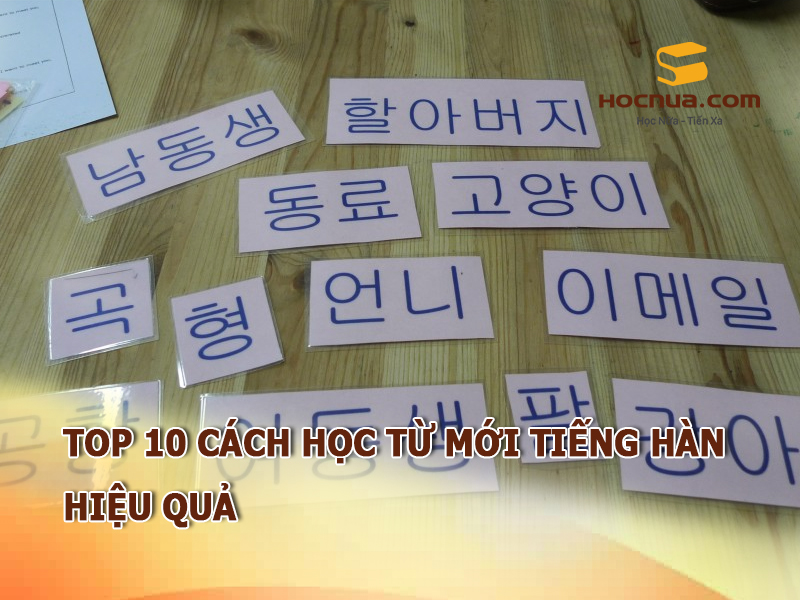 TOP 10 cách học từ mới tiếng hàn hiệu quả