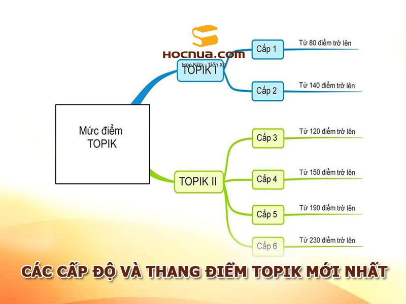 Các cấp độ và thang điểm Topik mới nhất