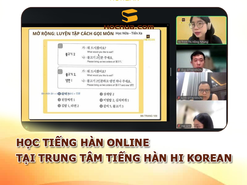 Trung tâm tiếng Hàn online Hi Korean
