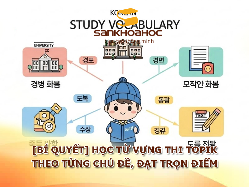 [Bí quyết] Học từ vựng thi TOPIK theo từng chủ đề, đạt trọn điểm
