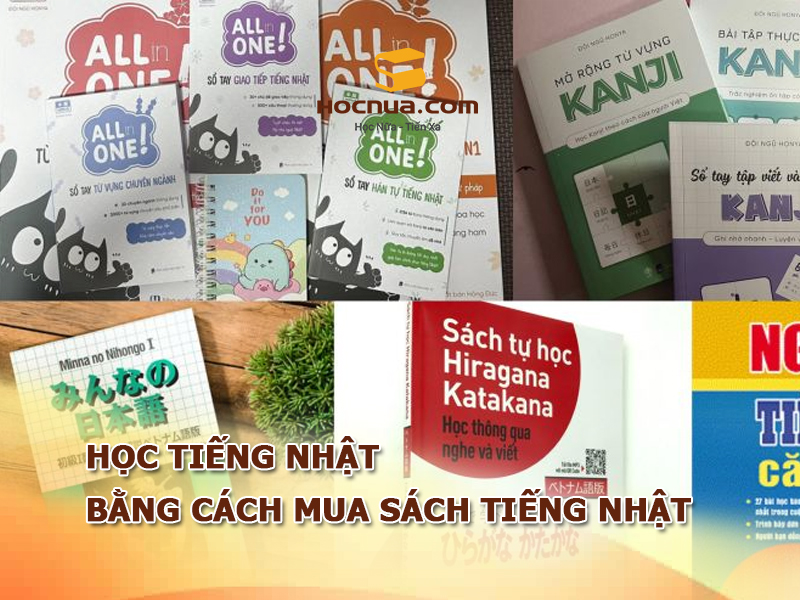 Học tiếng Nhật bằng cách mua sách tiếng Nhật