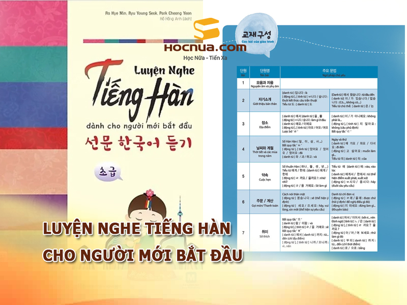Luyện nghe tiếng Hàn cho người mới bắt đầu