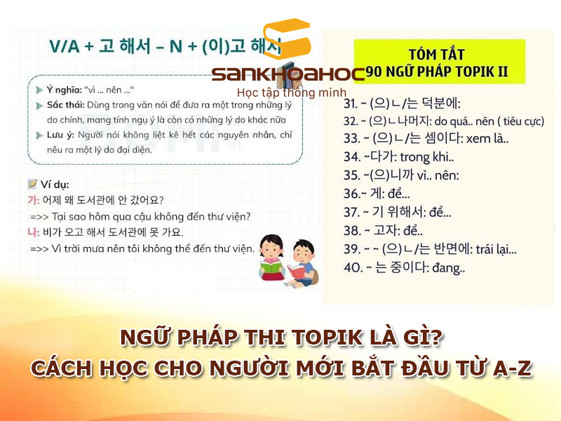 Ngữ pháp thi TOPIK là gì? Cách học cho người mới bắt đầu từ A-Z