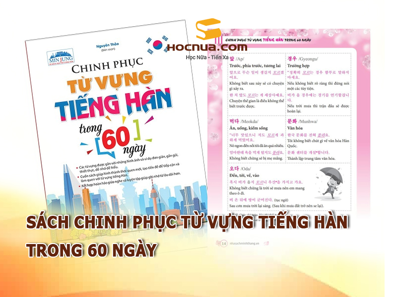 Sách Chinh phục từ vựng tiếng Hàn trong 60 ngày