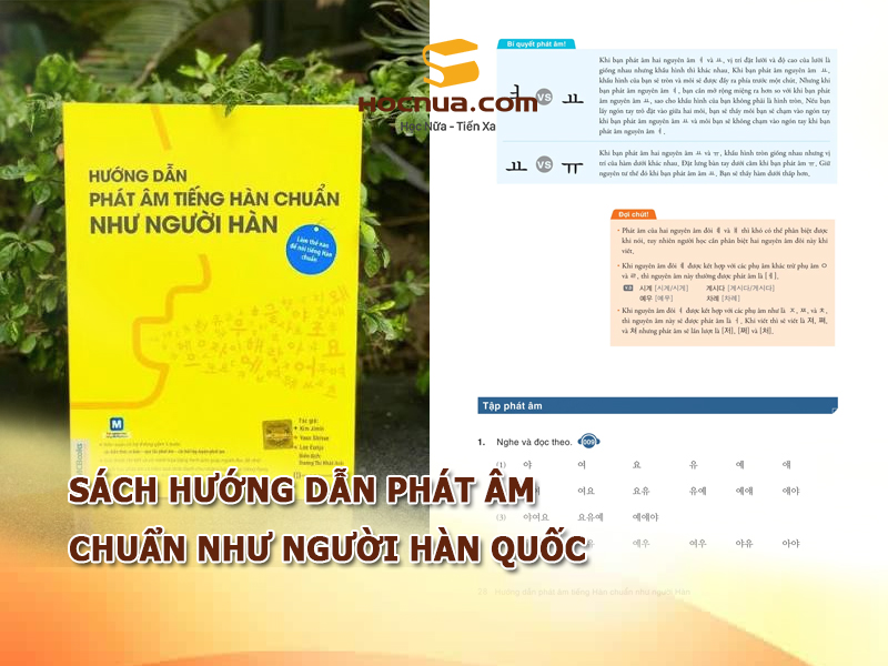 Sách Hướng dẫn phát âm chuẩn như người Hàn Quốc