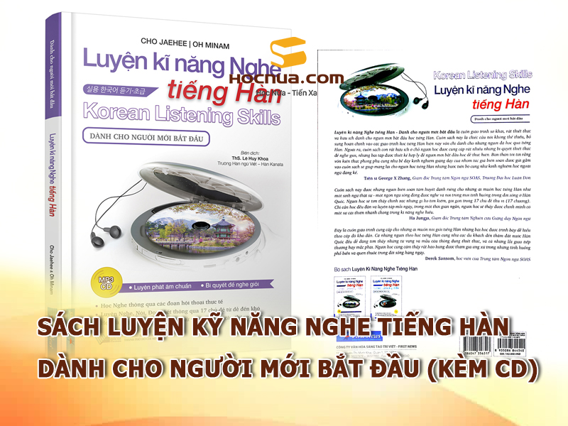 Luyện Kỹ Năng Nghe Tiếng Hàn - Dành Cho Người Mới Bắt Đầu (Kèm CD)