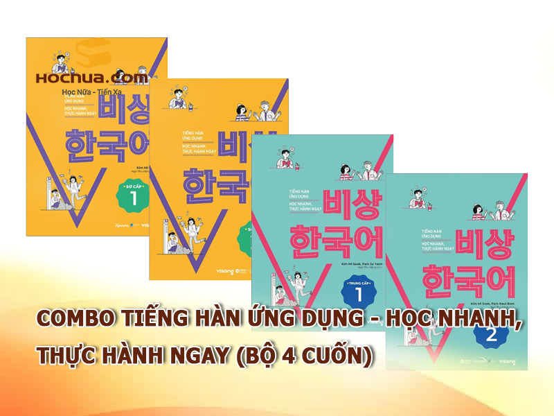 Combo Tiếng Hàn Ứng Dụng - Học Nhanh, Thực Hành Ngay (Bộ 4 Cuốn)