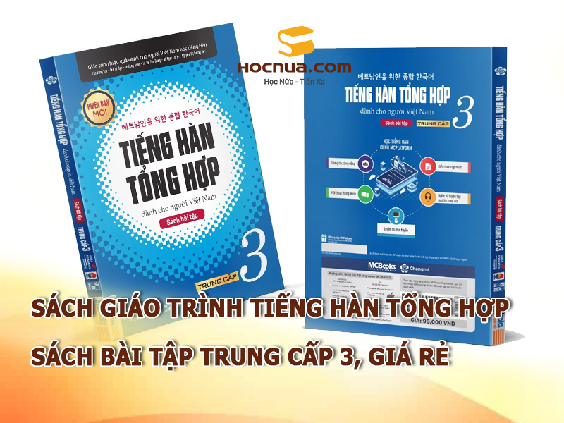 Sách giáo trình tiếng Hàn tổng hợp , sách bài tập trung cấp 3, giá rẻ