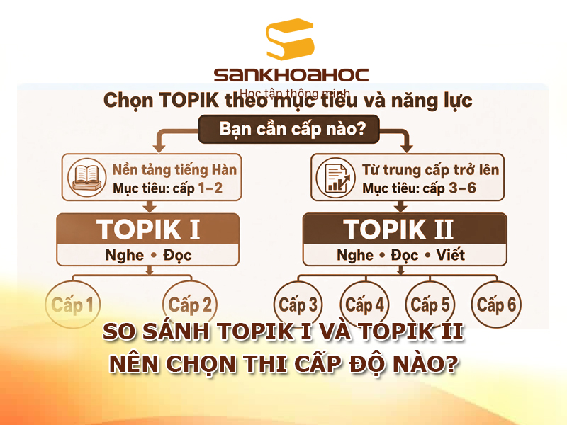 So sánh TOPIK I và TOPIK II: Nên chọn thi cấp độ nào?
