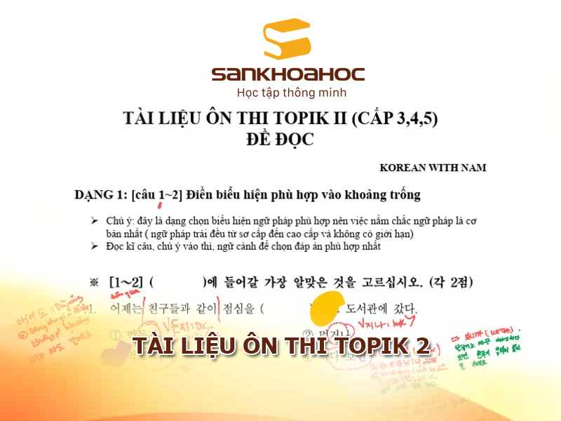 Tài liệu ôn thi TOPIK 2