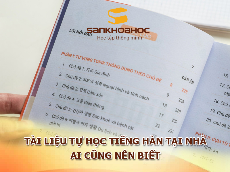 Tài liệu tự học tiếng Hàn tại nhà mà ai muốn học tiếng Hàn cũng nên biết